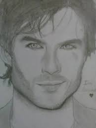 Se que no es un dibujo facil , pero yo intentaré dibujarle porque es un  gran actor , yo lo conozco de la serie para adolescentes CRONICAS  VAMPIRICAS o THE VAMPIRE DIARES