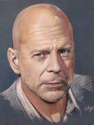 Why bruce willis and demi moore are isolating the director unites samuel l jackson, bruce willis and james mcavoy from earlier films in a pointless. Bruce Willis Drawing By Thierry Villers Artmajeur