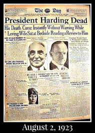 On This Day In American History The 29th President Of The United States Warren G Harding Died In San Francisco Calvin Coolidge Took T American History History Lessons For Kids