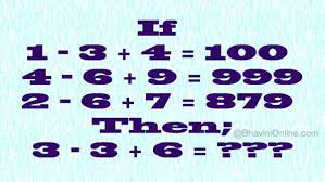 Iko says january 10, 2017 @ 12:35. Whatsapp Number Puzzle If 1 3 4 100 Then 3 3 6 Bhavinionline Com Brain Teasers With Answers Number Puzzles Brain Teasers