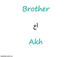 Brother In Arabic Brother أخ Akh My Brother أخـي Akhi Our Brother Learning Arabic Learn Arabic Language Learning Languages