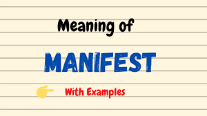 Need to translate manifest from swedish? Manifest Meaning Manifestation Meaning Daily New English Words Vocabgram Youtube