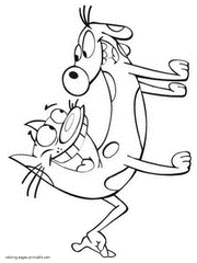 Catdog coloring pages are a fun way for kids of all ages to develop creativity, focus, motor skills and color recognition. Dog And Cat Coloring Pages Free Printable Pictures
