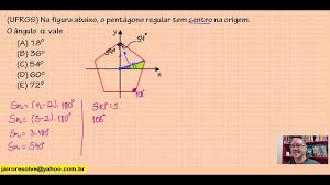 El ángulo central del pentágono. Angulo Alfa No Pentagono Regular Youtube