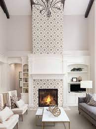 14 Fresh Designs For Tiled Fireplaces