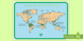 They cover approximately six per cent of the earth's surface, and because they get 2,000 mm of rain. Free Rainforest Map Ks2 Reference Sheet Teacher Made