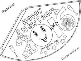 Printable Happy New Year Party Hats Coloring For Kids Printable Coloring Pages Free Kids Coloring Pages Kids Printable Coloring Pages Coloring For Kids Free
