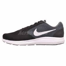 details about nike revolution 3 4e running mens extra wide shoes dark grey black 819301 001