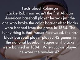 Jackie robinson's (wiki) 42 movie is hitting theatres this week and many want to learn more about the man who broke baseball's color line. Jackie Robinson By Tanner Wicktor