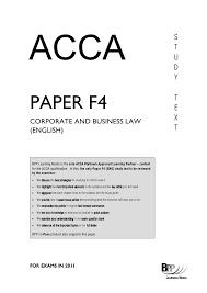 Biggest employers of acca in india. Acca F4 Law Notes 2
