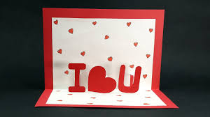 Pop up cards tutorial collection. Handmade Valentine Pop Up Card Diy Valentine I Love You Card Youtube