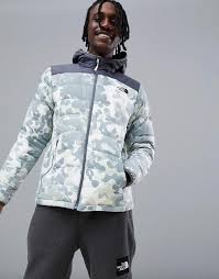 Black And Grey Camo North Face Jacket The North Face La Paz Hooded Jacket In Macrofleck Print Mens Spring Jackets Hooded Jacket The North Face