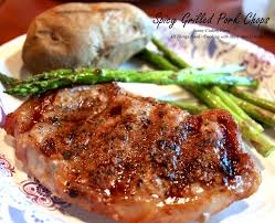 Ribeye pork chops originate in the center of the loin in the rib area and include some back and rib bone. Cooking With Mary And Friends Spicy Grilled Pork Chops