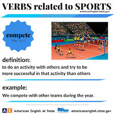 Verbs Related To Sports Compete Ingles Verbos