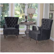 Living room chairs are the adjustable chairs which can be moved easily to your rooms. Arm Chairs In Blue Gray Satin Velvet Tufted Living Room Sold As Pair The Kings Bay