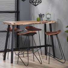 Leben in kleiner wohnung küche tisch haus küchen hochtisch küche wohnung stehtisch küche kleiner küchentisch küche renovieren hochtisch. Bartisch Baumkante 125 X 46 Cm Akazie Massivholz Hochtisch Stehtisch Bistrotisch Maison Esto Ihr Grosser Mobel Online Shop