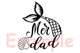 Mer Dad Mermaid Svg Cutting Files Party Fathers Day Svg 882s By Hamhamart Thehungryjpeg Com