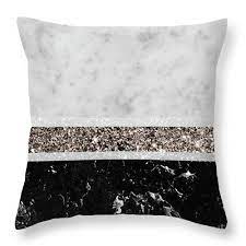 Black marble pillow (198 результатов). White And Black Marble Rose Gold Glitter Stripe Glam 1 Minimal Decor Art Throw Pillow For Sale By Anitas And Bellas Art 18 X 18