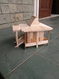 Cara membuat miniatur rumah joglo dari stik es krim via cahayarumahku.com. Prakarya Maket Miniatur Rumah Adat Bengkulu Dari Stik Es Krim Shopee Indonesia