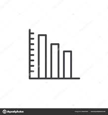 Bar Chart Outline Icon Stock Vector Avicons 249407020