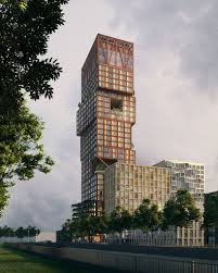 Levs And Flux Create Nature Inclusive Residential Tower In The Hague Landscape Architecture Plan Skyscraper Architecture Vertical City