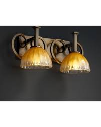 Amazing Deal On Justice Design Group Lighting Gla858236gldcabrs Veneto Luce Heritage 2 Light Bath Bar Antique Brass