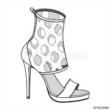 Isolated Illustration Shoe Icon Design Footwear Fashion Boot Symbol Clothing Sign Shoe Design Sketches Shoes Illustration Fashion Illustration Shoes