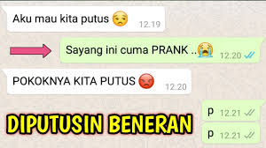 Berat untuk putus denganmu, sayang. Prank Text Pacar Sampe Diputusin Beneran Youtube
