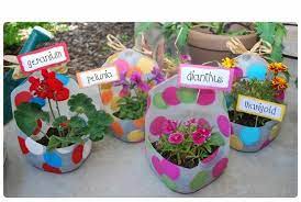 — remove plant/s from nursery pot/s and arrange in pot. How To Diy Plastic Jugs Into Gardening Tools Old Milk Jugs Gardening For Kids Garden Containers