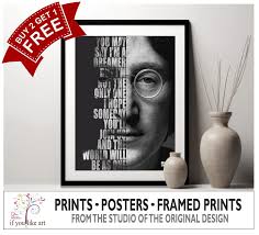 John Lennon Imagine Beatles MULTI-PRINT or Three FRAMED Options EXCLUSIVE  NEW