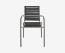 Ticari Stacking Arm Chair Aluminium Outdoor Furniture Patio Decor Outdoor Chairs