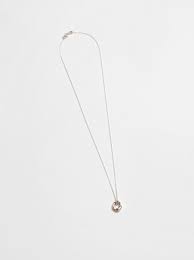 Wolf Circus Oval Pendant Necklace Sterling Silver