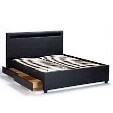 Check spelling or type a new query. Letto Matrimoniale 2 Piazze Moderno Con Rete Testiera Led Cassetti 160x190 Genev Ebay