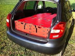 Like The Standard Roombox The Easy Tech Lays Flat For Sleep Configuration Camping Box Small Cars Car Camping Organization