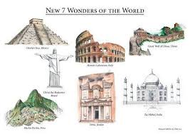 Map Of The New Wonders Of The World Designed By Miss Coco For Rtatw Wonders Of The World History Drawings Wonder