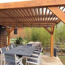 Tamiluz brise soleil et brise vues de lames orientables bois brise. Technologie Sam Kits Pergola Lames Orientables 21mm Sunkin