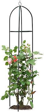 This extra extra large obelisk topiary is heavily made of solid steel. Amazon Com Atr Art To Real Garden Obelisk Trellis For Climbing Plants Wrought Iron Metal Trellis Flower Support For Climbing Vines Rose And Plants Outdoor Green Steel Tall Tower W 6 2ft Height