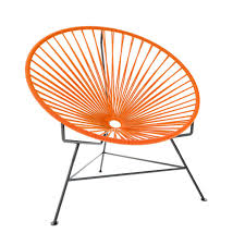 Sunburst Hoop Modern Lounge Chair In Orange Modern Lounge Chairs Stylish Chairs Mid Century Modern Chair