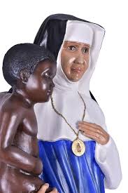 A santa dulce dos pobres, cujo coração ardia de amor por vós e pelos irmãos, particularmente os pobres e excluídos, nós vos pedimos: Imagem Santa Dulce Dos Pobres Resina Cordis Paramentos