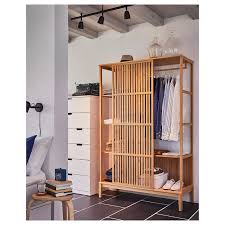 Nordkisa Open Kledingkast Met Schuifdeur Bamboe Koop Online Of In De Winkel Ikea In 2020 Schiebeturen Schrank Offene Garderobe Schiebetur