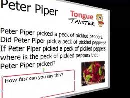 Tongue twisters of all sorts and sizes have been raising laughs and knotting tongues for decades. Tongue Twister For P Sound Peter Piper Youtube