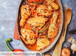 Poulet Basquaise Traditionnel Recettes Recette En 2020 Recette Poulet Basquaise Recettes De Cuisine Recette