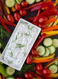 Dill Vegetable Dip Recipe Healthy Version With Video Recipe Healthy Dip Recipes Vegetable Dip Recipe Healthy Vegetable Dip