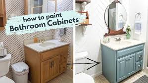 How To Paint Bathroom Cabinets