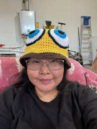 Big eyes SpongeBob and Patrick freehand my first attempt