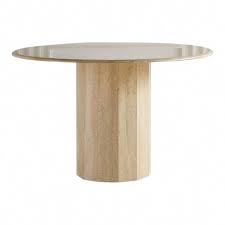 Round Italian Travertine Dining Or Center Table Kitchentable Dining Table Center Table Luxury Furniture Design