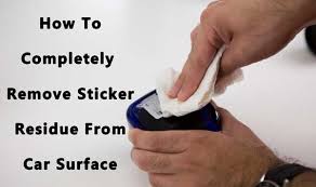 If there's sticky residue left behind, wipe it away with a microfiber cloth and water. How To Completely Remove Sticker Residue From Car Surface