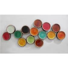 Colorful Metal Circles Metal Wall Decor Accent Wall Moe S Home Collection