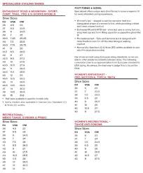 specialized shoe sizing related keywords suggestions