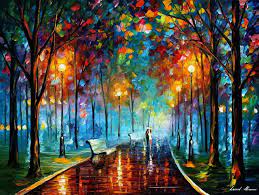Misty mood is a painting by leonid afremov which was uploaded on february 19th, 2010. Misty Mood Night Olgemalde Kostenlose Lieferung